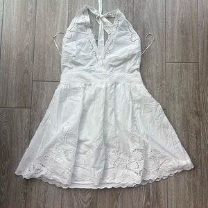 NWT Zara White Halter Dress